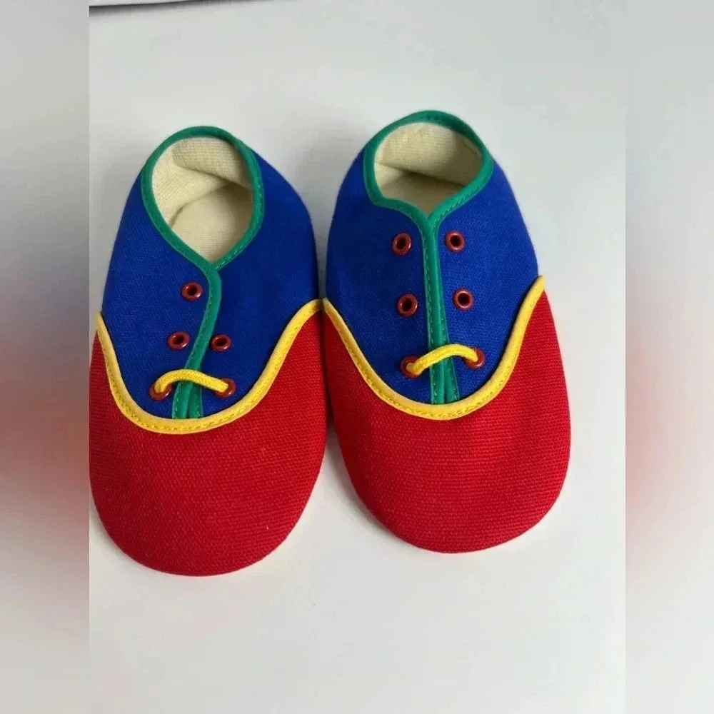 Vintage Playskool Crib Shoes Red, Blue, Green, Yellow